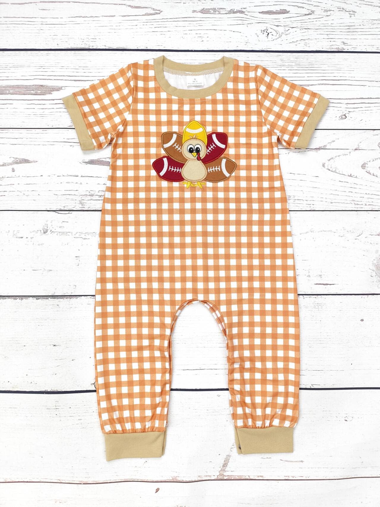Baby Football Turkey Romper