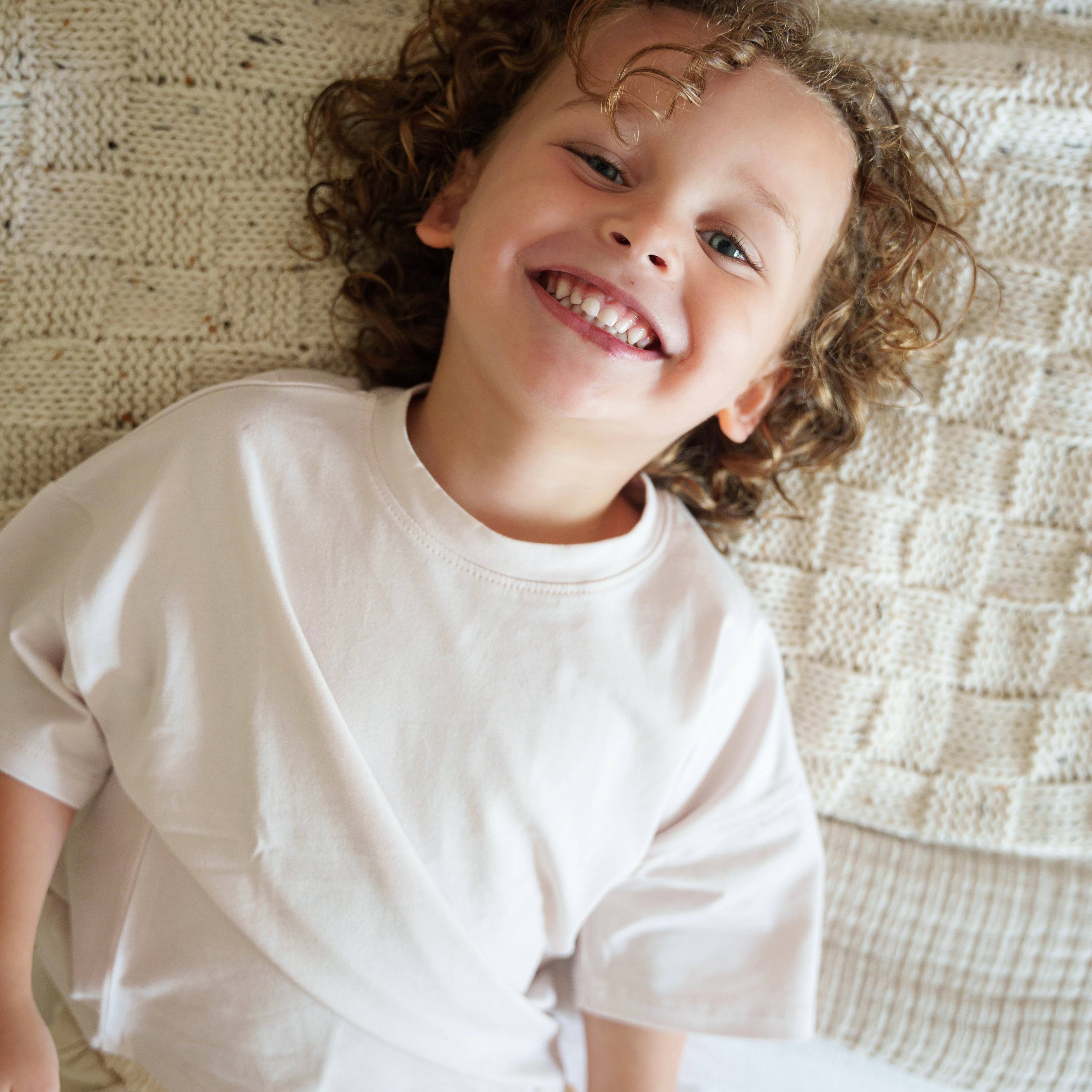 Organic Oversized T-Shirt 3 Pack: 0-3M / Glacier / Oatmeal / Grey Lilac