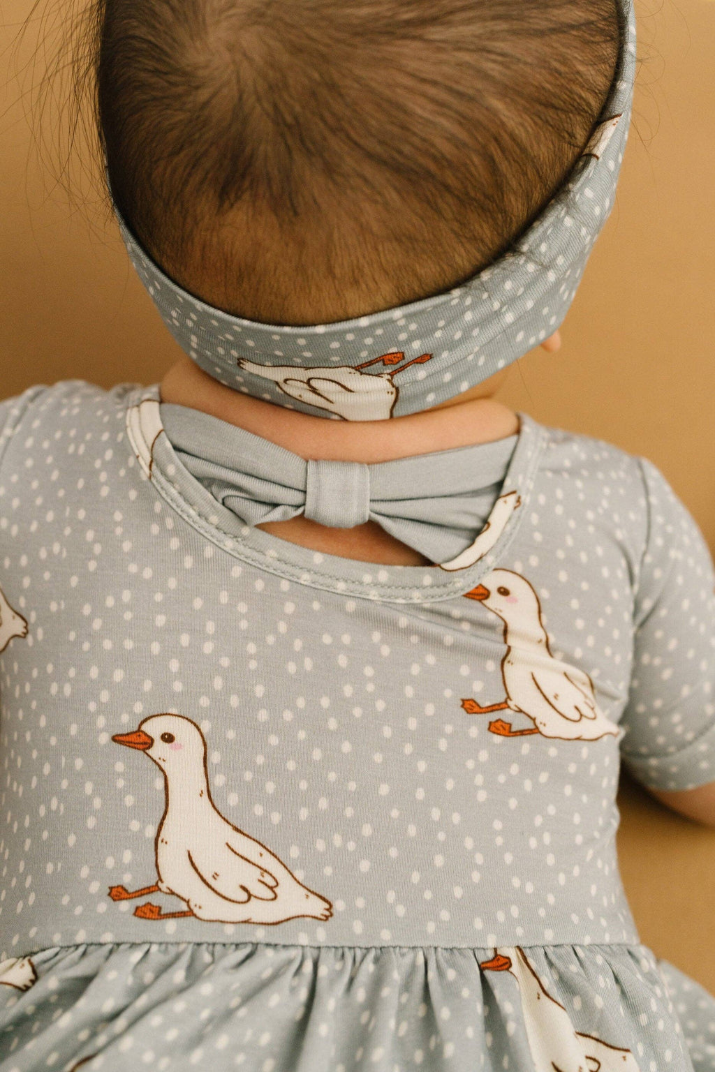 Classic Goose Short Sleeve Bamboo Dress With Snaps